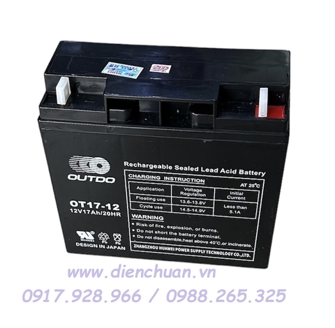 Ắc quy Outdo 12V 17Ah OT17-12
