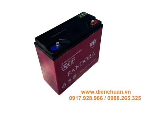 Ắc quy xe đạp điện PANDORA 12V-22.6Ah 6-DZF-22.6 ( Model 30A)