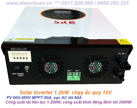 Solar Inverter ( Biến tần năng lượng mặt trời) 1200W 12V SKE PH21-1.2K