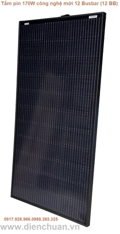 Tấm pin năng lượng mặt trời Mono 170W công nghệ mới 12 Busbar (12 BB)- Bluesun 170W