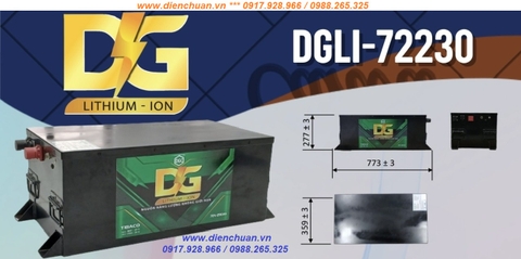 Pin Lithium 72V-230AH ( DGLI-722300 ) dùng cho xe điện- xe golf- xe nâng