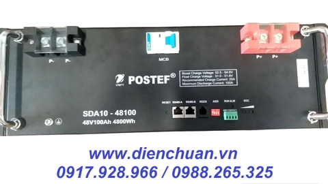 Ắc quy (Pin ) Lithium POSTEF 48V 100Ah SDA10-48100
