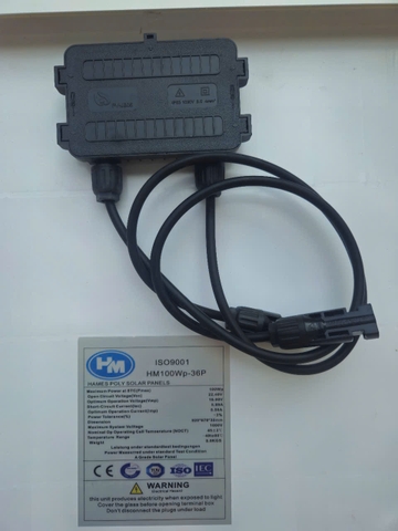 Tấm pin năng lượng mặt trời Poly 100W, thương hiệu HAMES 100Wp-36P