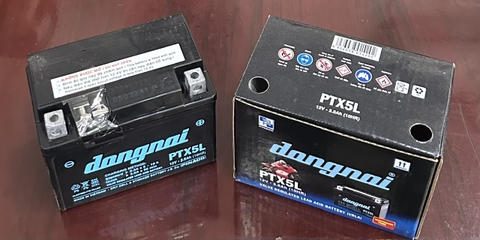 Ắc quy xe máy Đồng Nai PTX5L dùng cho xe Wave, Cuxi, Exciter, Future, Lexam, Mio, Nouvo, Nozza, SNA Model, Suzuki 125