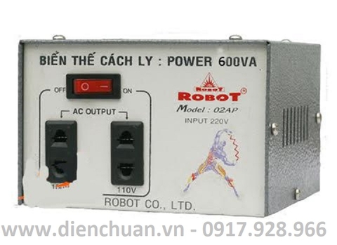 Biến áp (biến thế ) cách ly Robot 600VA 1 pha