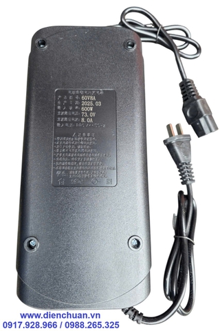 Sạc ắc quy/ sạc Pin lithium 60V-8A- sạc ngắt đầy 73V công suất 600W
