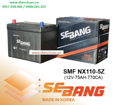 Ắc quy SeBang SMF NX110-5Z/ZL (12V-75AH)
