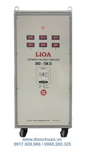 Ổn áp Lioa 3 pha 75KVA SH3-75KII
