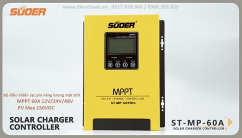 Bộ điều khiển sạc pin mặt trời MPPT 60A Suoer ST-MP-60A