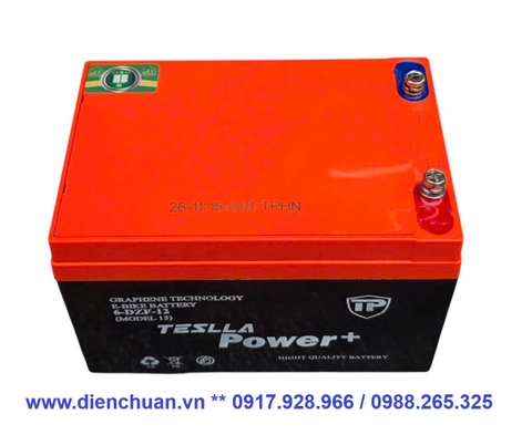 Ắc quy xe đạp điện Teslla 12V 12Ah ( Model 15)