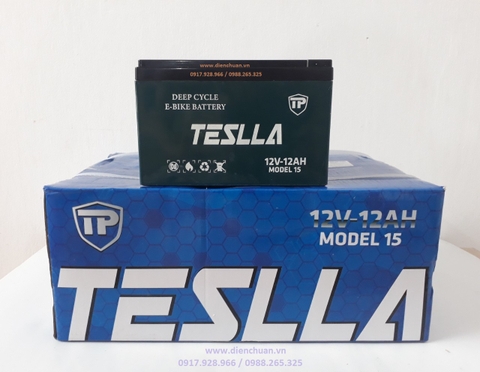 Ắc quy xe đạp điện Teslla 12V 12Ah ( Model 15)