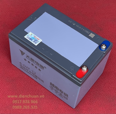 Ắc quy xe đạp điện Tianneng 6-DZF-12 ( 12V 12Ah)- Ắc quy Thiên Năng 12Ah hàng nội địa Trung Quốc