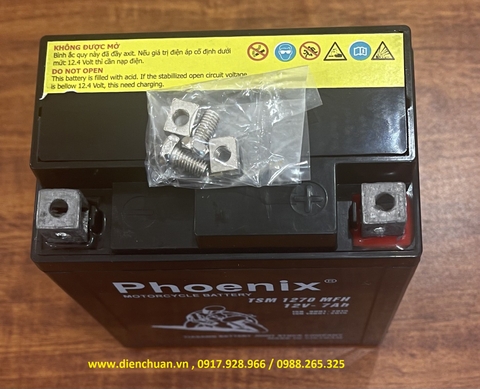Ắc quy xe máy Phoenix TSM 1270MFH (12V 7Ah )