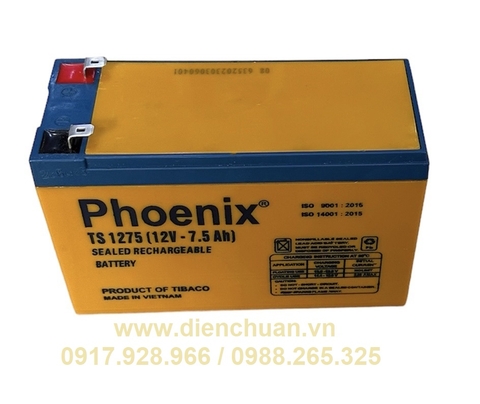 Ắc quy Phoenix 12V 7.5Ah TS1275