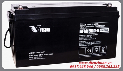 Ắc quy Vision 6FM150D-X (12V 150Ah)