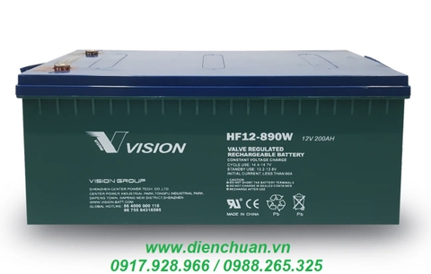 Ắc quy Vision HFS12-890W/ HS12-890WS-X (12V 200Ah )