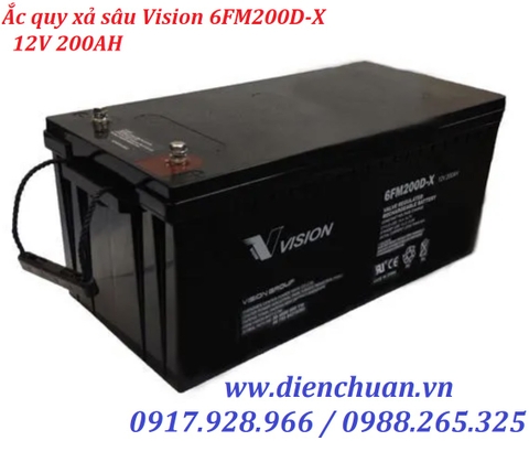 Ắc quy Vision 6FM200D-X ( 12V 200Ah)