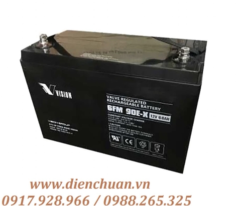 Ắc quy Vision 6FM90E-X ( 12V 90Ah )