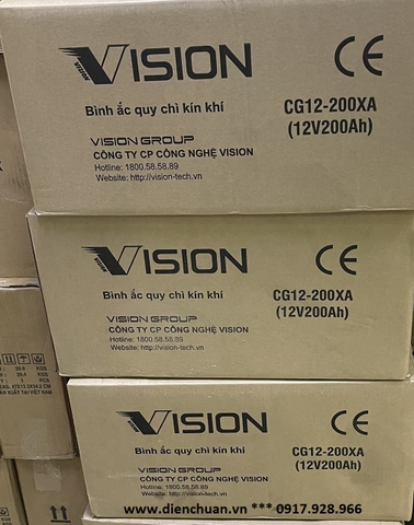Ắc quy Vision 12V-200Ah CG12-200XA