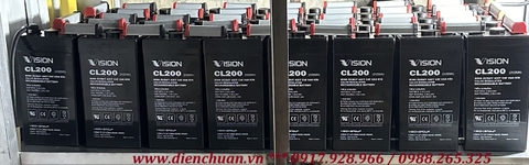 Ắc quy Vision CL200 ( 2V 200Ah ) dùng cho nhà máy thủy điện- trạm điện