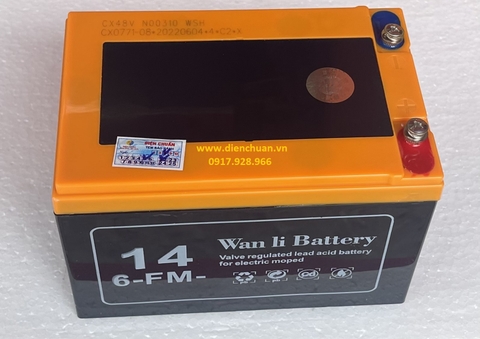 Ắc quy xe đạp điện 12V 14Ah Wan Li 6-FM-14