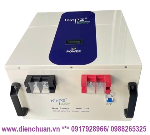 Pin lithium 25.6V-300Ah Xinpz ( Ắc quy Lifepo4 24V 300Ah/ 25.6V-300AH)