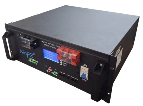 Pin lithium lưu trữ 48V 100Ah/ 10 Kwh hàng nhà máy chính hãng Xinpz ( Lifepo4 51.2V 100Ah/5.12kWh)