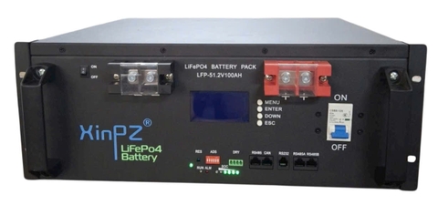 Pin lithium lưu trữ 48V 100Ah/ 10 Kwh hàng nhà máy chính hãng Xinpz ( Lifepo4 51.2V 100Ah/5.12kWh)