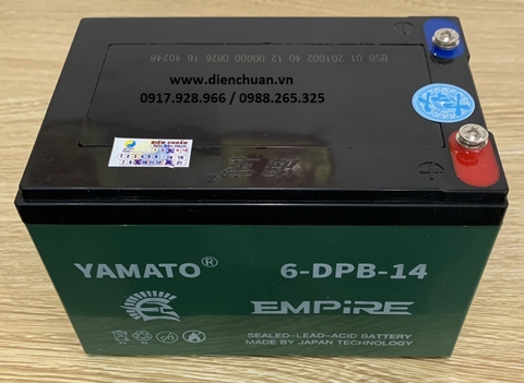 Ắc quy  Yamato 12V-14Ah  (6-FM-14/ 6-DPB-14/ 6-DZF-14 )