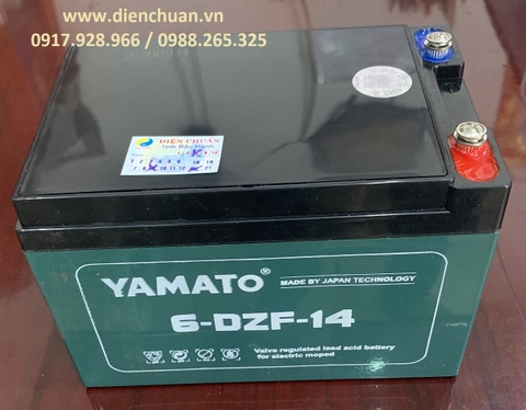 Ắc quy  Yamato 12V-14Ah  (6-FM-14/ 6-DPB-14/ 6-DZF-14 )
