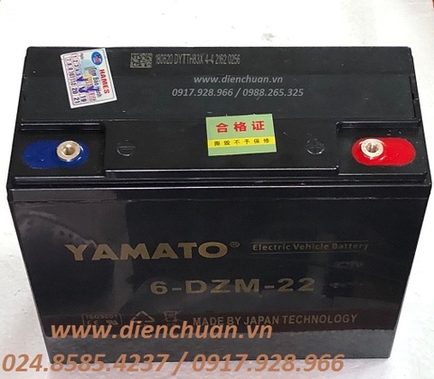 Ắc quy viễn thông Yamato 12V 22Ah 6-DZM-22