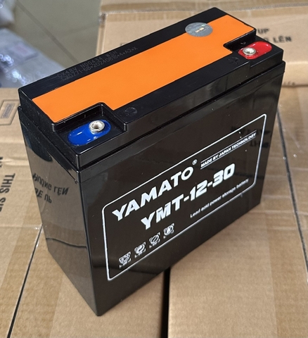 Ắc quy xe đạp điện 12V 30Ah Yamato (6-DZF-30/ 6-FM-30/ 6-DPB-30 / YMT-12-30)