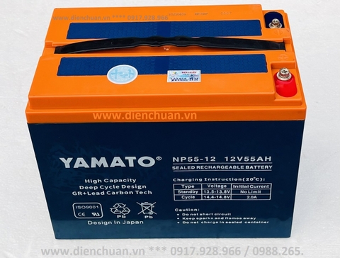 Ắc quy viễn thông/ xe điện Yamato 12V 55Ah NP55-12