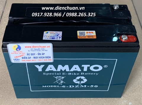 Ắc quy viễn thông Yamato 12V-50Ah 6-DZM-50