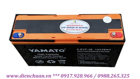 Ắc quy xe máy điện Yadea S3 Pro dùng bộ bình ắc quy 72V 38Ah Yamato 6-DZF-38