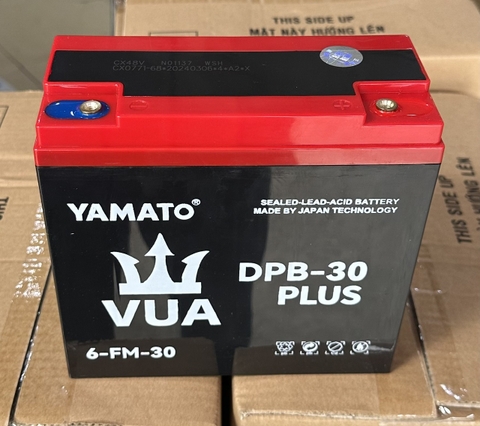 Bình ắc quy xe điện 12V-30Ah YAMATO Empire (Plus) 6-DZF-30/ 6-FM-30/ YMT-12-30