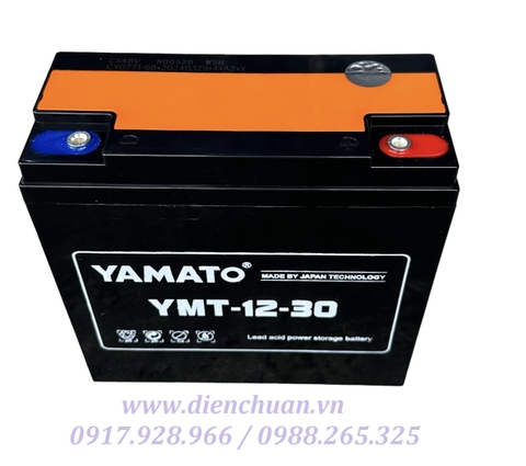 Ắc quy xe đạp điện 12V 30Ah Yamato (6-DZF-30/ 6-FM-30/ 6-DPB-30 / YMT-12-30)