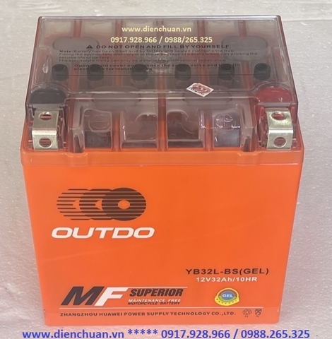 Ắc quy YB32L-BS ( 12V 32Ah/10HR) dùng cho xe Harley DAVIDSON 1340 1450 1580, Touring Polaris