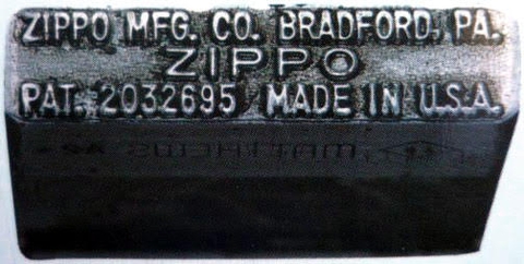 mộc đáy zippo năm 1942