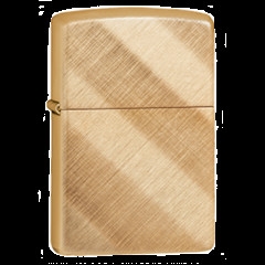 zippo Diagonal Weave Brass