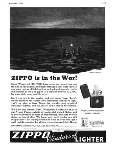 zippo in the war