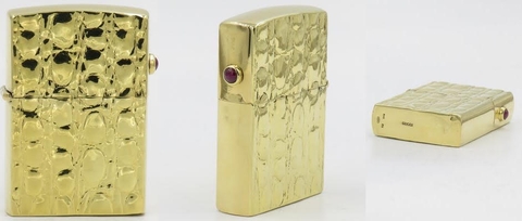 zippo vàng khối 18k