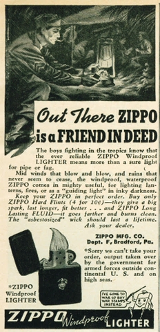 zippo chiến tranh như 1 người bạn của người lính