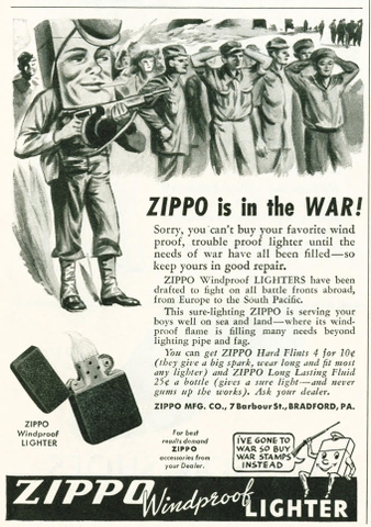 zippo ís in the war