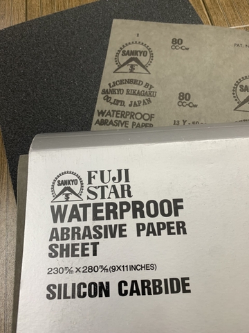 Giấy giáp tờ Fujistar Sankyo, độ nhám P80, kích thước 9'x11'', màu đen 3