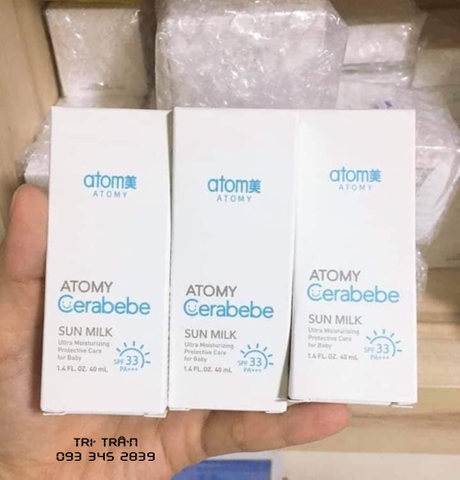 Kem chống nắng cho trẻ em - Atomy Cerabebe Sun Milk