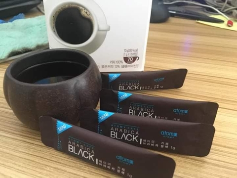 Cafe đen 100% Arabica Atomy loại 1g -  Cafe Arabica Black mini