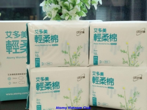 Băng vệ sinh ban đêm  - Atomy Herbday Large 28cm