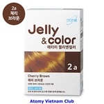 Atomy Jelly & Color 2a - Thuốc nhuộm tóc màu nâu quả anh đào