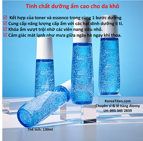 Tinh chất chứa viên nang dịnh dưỡng làm da trắng sáng mịn màng - Atomy Hydra Brightening Capsule Essence 130 ml - 애터미 하이드라 브라이트닝 캡슐 에센스 - Атоми Гидра Сияние Эссенция